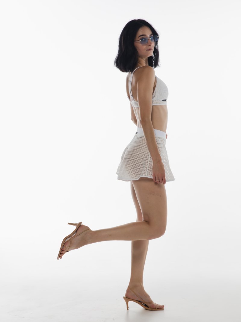 Комплект MUSE 2 з Прозорої Сітки Спідниця Шорти та Трикутний Топ для Pole Dance, Exotic та Сценічних Виступів